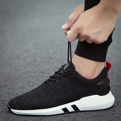 

Mens shoes Korean version of the trend of mens sports&leisure breathable wild cloth shoes running deodorant shoes