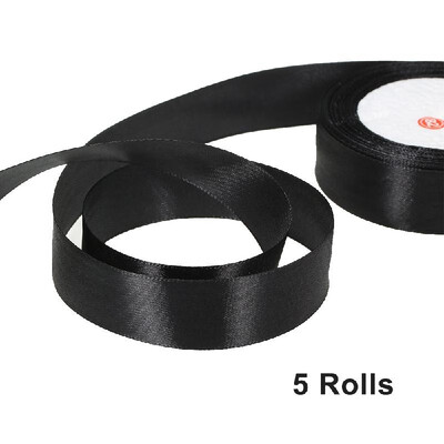 

25 YardsRoll 25mm Width Silk Satin Ribbon DIY Wedding Party Decoration Bow Crafts Invitation Card Gift Wrapping Christmas Ribbons