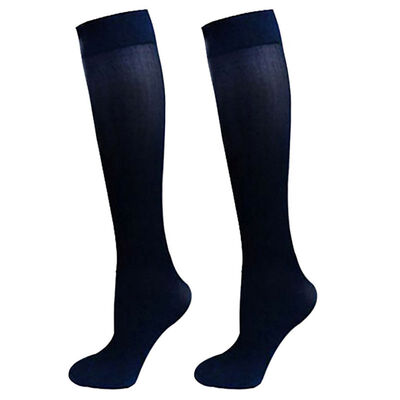 

Kozart Womens Nylon Compression Outdoor Anti-Fatigue Knee High Stockings Compression Support Sport Socks Black