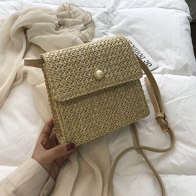 

Tailored Woman Trendy Weave Shoulder Bags Ladies Retro Countryside Leisure Crossbody Bags