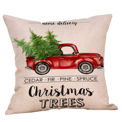 

〖Follure〗Merry Christmas Pillow Cases Cotton Linen Sofa Cushion Cover Home Decor