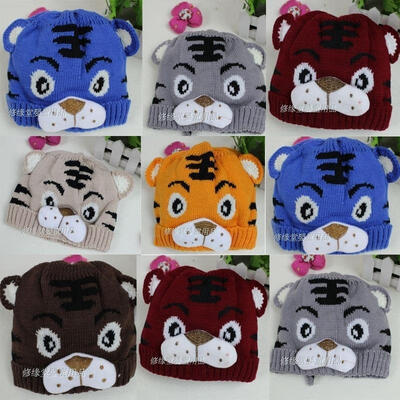 

Baby Girls Boys Kids Toddlers Crochet Knit Cute Tiger Hat Cap Beanie Bonnet