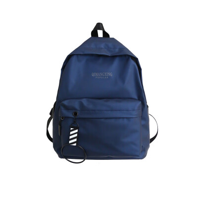 

Double shoulder bag male trendy European&American street leisure high school students schoolbag boy Chao cool travel Oxford ba