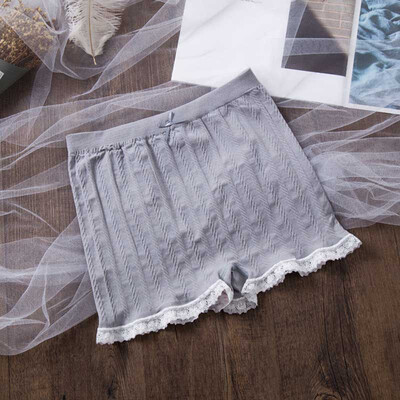

Women Girls Underwear Sexy Lace Safety Twist Shorts Pants Stretch Boxer Soft Lingerie Solid Color Panties Summer
