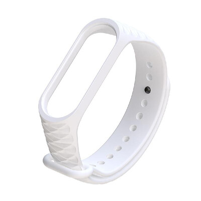 

Replacement Wrist Strap for Xiao-Mi Band 34 Universal TPU Rhombic Wrist Straps Purple