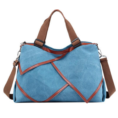 

Irregular Big Capacity Women Shoulder Messenger Handbag Canvas Travel Totes