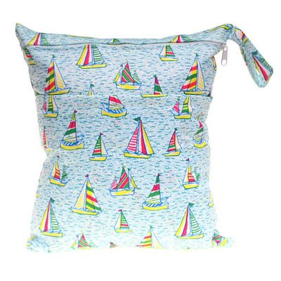 

Best Double Zipper Printed Cloth Diaper Bag Knitting Baby Diaper Bags Character Print Baby Diapers Storage Bag
