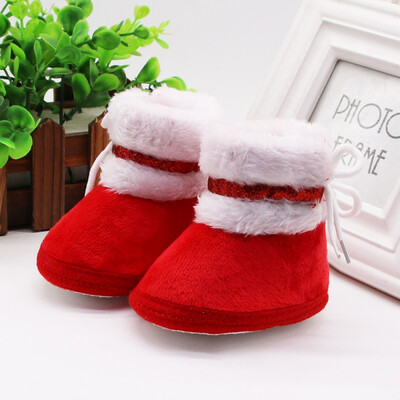 

Autumn Winter Cute Baby Warm Anti-slip Soft Soles Shoes First Walkers Casual Boots Shoes