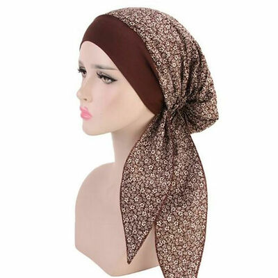 

Womens Muslim Beanie Turban Hat Head Scarf Wrap Chemo Bandana Hijab Cap