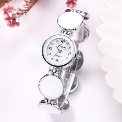

RM Simple Casual Fashion Round Splicing Strap Delicate Female Bracelet Watch