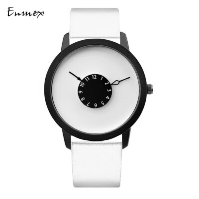 

Subversive second hand creative wristwatch when translating holiday gift Enmex inverted pointer concise watch