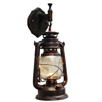 

Toponeto E27 Retro Antique Vintage Rustic Lantern Lamp Wall Sconce Light Fixture Outdoor