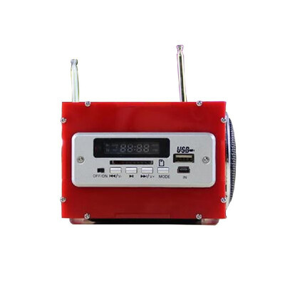 

Multifunctional Mini Electronic Transparent Stereo Speaker Box DIY Kit Sound Amplifier with Battery Charger