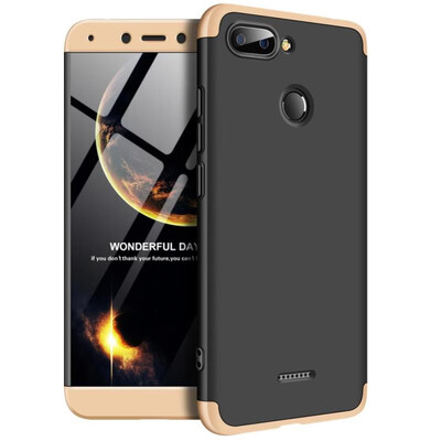 

MOONCASE Red rice 6 three-section all-inclusive shield - black gold