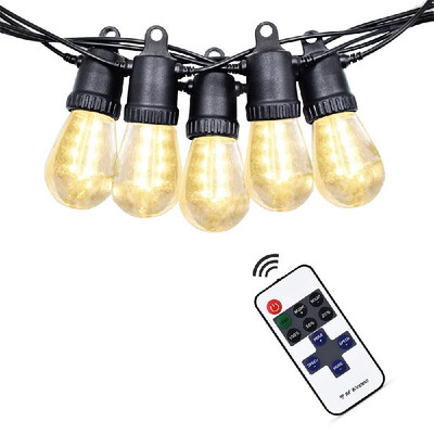 

Decdeal LED Fairy String Lights Christmas Warm White Hanging Bulbs Garden Patio Light Backyard Lighting Fairy String Lamp for Wedd