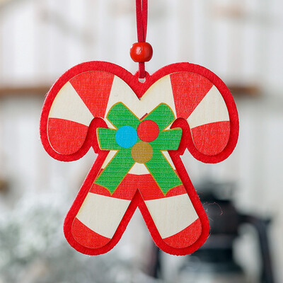 

Siaonvr Christmas Wooden Pendant Creative Small Hanging Ornaments Decorations