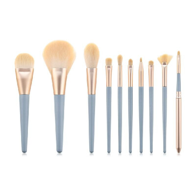 

10PCS Foundation Makeup Brush Kit for Blending Liquid Cream Powder Eyeshadow Blush Cosmetics Concealer Brushes with Dense Bristles