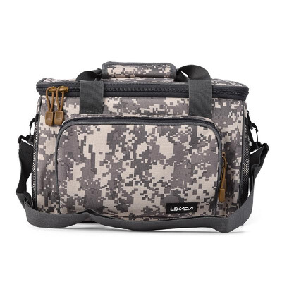 

Lixada Portable Multifunctional Canvas Fishing Shoulder Bag Pack Fishing Tackle Bag Fishing Lure Reel Bag Pouch Case
