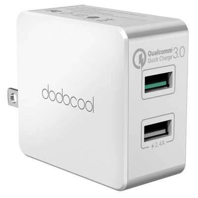 

dodocool 30W Dual USB Wall Charger with Quick Charge 30 Power Adapter with Foldable