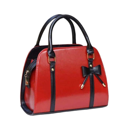 

Fashion Women Bowknot Zipper Handbag Tote Faux Leather Crossbody Shoulder Bag