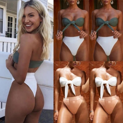 

US Womens Blink High Waist Bandage Bikini Set Swimwear Beach Swimsuit Monokini