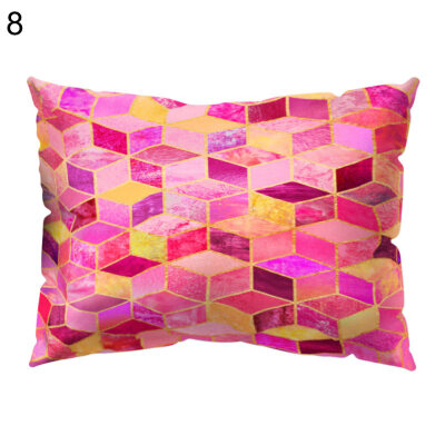 

Geometric Square Triangle Pillow Cover Cushion Case Home Car Sofa Hotel Decor
