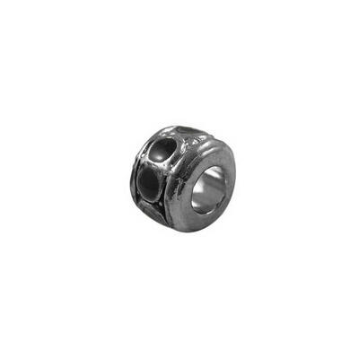 

Alloy European Beads with Enamel Large Hole Beads Lead Free & Cadmium Free & Nickel Free Column Gunmetal