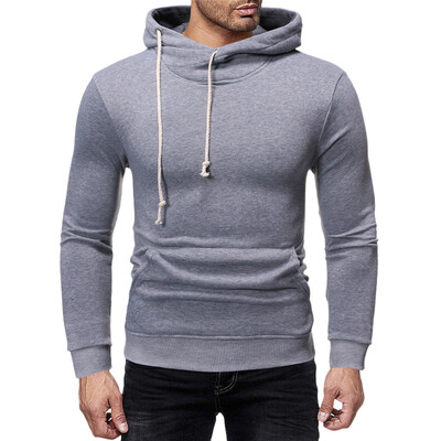 

Toponeto Men Autum Winter Long Sleeve Hooded Sweatshirt Patchwork Outwear Tops Blouse