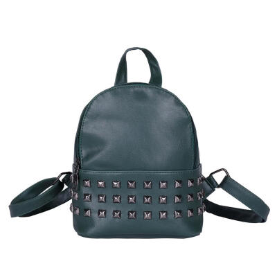 

Fashion Rivet Backpack Women PU Leather Casual Girls Shoulder Schoolbags