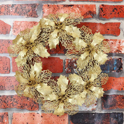

〖Follure〗Christmas Party Leaf Door Wall Decoration Window Ornament Garland Wreath