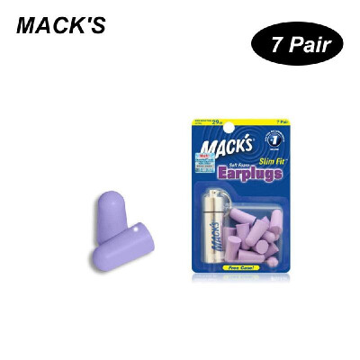 

MACKS 7 Pair Anti-noise Foam Earplugs Washable Professional Soundproof Ear Plugs for Sleeping Working Travelling Hearing Protecti