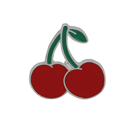 

Creative Banana Cherry Peaches Mini Cartoon Pin Brooch Lovely Shirt Collar Brooches
