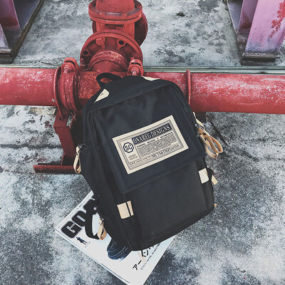 

Shoulder bags for men&women couples large capacity Korean wave brand backpack fashion leisure high school junior high school s