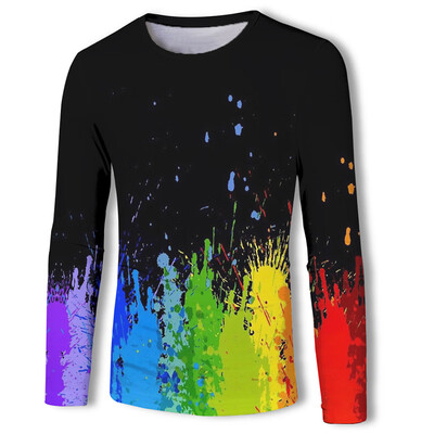 

Men T Shirt Fitness Training Basic Tee Printed Tops Workout Gym Sport Sweatshirt