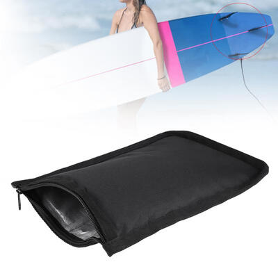 

Greensen Black Shortboard Surfing Wallet Key Storage Holder Waterproof Surfboard Surf Fin Bag