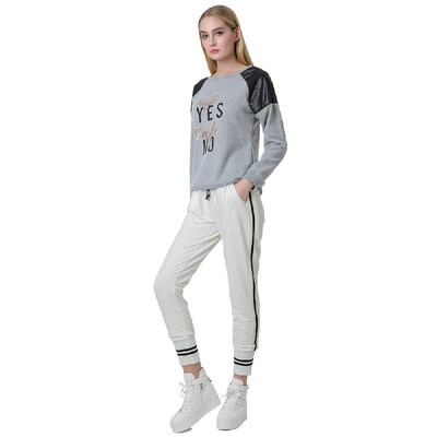 

Fashion Woman Harem Pants Stripes Elastic Waistband Drawstring Pockets Yoga Sport Casual Loose Trousers