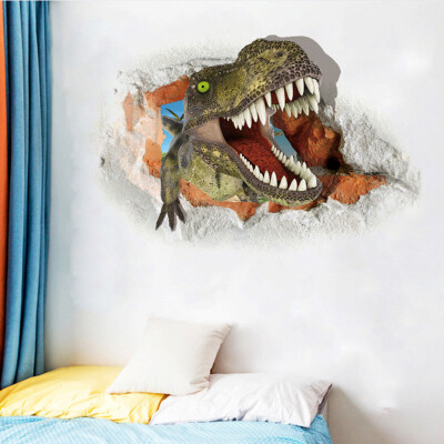 

〖Follure〗Cool 3D Dinosaur Floor Wall Sticker Removable Vinyl Art Home Decal DIY For Gift