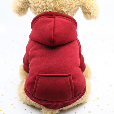 

Gobestart Polyester Hoodied Sweatshirts With Pocket Dog Clothes Pet Clothing