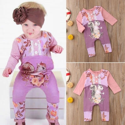 

Floral Infant Kid Toddler Baby Girl Lace Clothes Bodysuit Romper Jumpsuit Outfit
