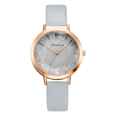 

Fashion pu strap watch new style lattice dial watch ladies watch