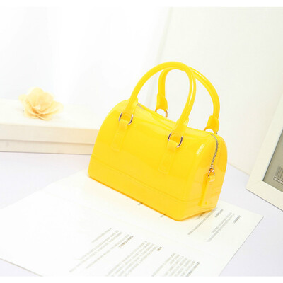 

Jelly Boston Tote Bag Fashion Women Shoulder Bags Large Capacity Candy Woman Handbags&Purses 2019 Summer New Crossbody Bag
