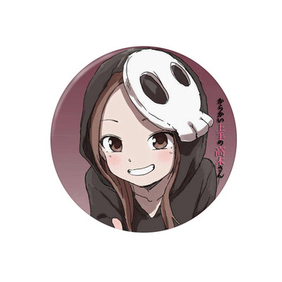 

Ailin Online Teasing Master Takagi-san Brooch 23 inch Japanese Anime Brooch Pin for Clothes Bags Caps&Pencil Cases