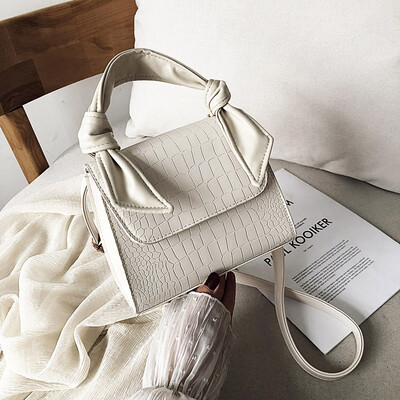 

Tailored Fashion Women Alligator Pure Color Leather Handle BagMessenger Bag Crossbody Bag