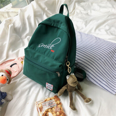 

Schoolbag female Korean version of high school students in junior high school ins style department simple Mori department shoulder