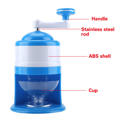 

Greensen Portable Hand Crank Manual Ice Crusher Shaver Snow Cone Maker Machine Household Kitchen Tool Snow Cone Maker Ice Shaver