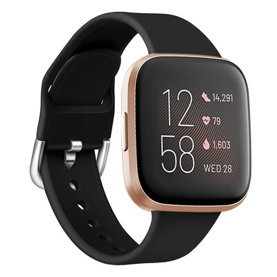 

ECSEM Sport Band for Fitbit Versa LiteSE Soft Breathable Silicone Strap Replacement Wristband for Men Women