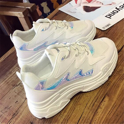

DIWEINI 2019 Women Sneakers Fashion Casual Shoes Woman Comfortable Breathable Mesh Female Platform Sneakers Chaussure Femme B12