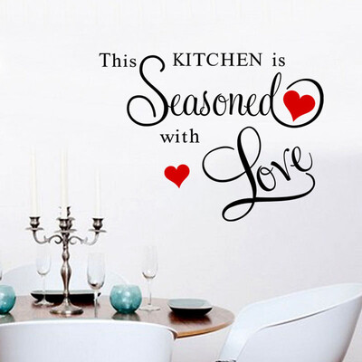 

〖Follure〗THIS KITCHEN IS SEASONED WITH LOVE Wall Sticker ART Home KITCHEN Decor