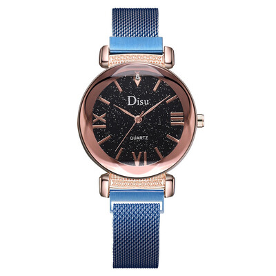 

Luxury Womens Watches Scale Dial Ladies Quartz Wristwatch With Starry Sky Magnetic Buckle Strap Clock Fashion Reloj Muje