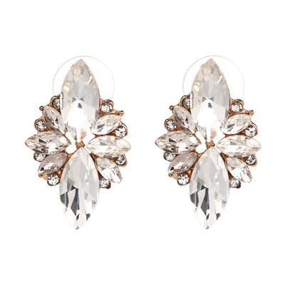 

AOTEMAN 8 Colors New 2019 Fashion HOT Women Stud Earrings Crystal Vintage Korean Earrings For Women Jewelry Wholesale